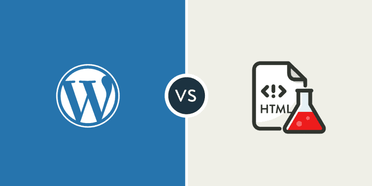 template wordpress vs html